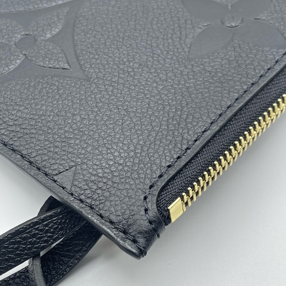 Louis Vuitton Neverfull Empreinte Monogram Pochette Clutch Wristlet Pouch Rare - Picture 10 of 15